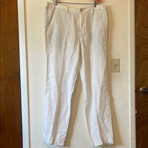 Tommy Bahama Relax Linen Pants White 36/34 Men's